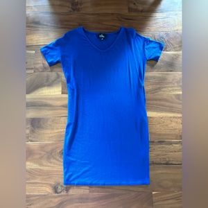 A-line blue T-shirt dress - size XS